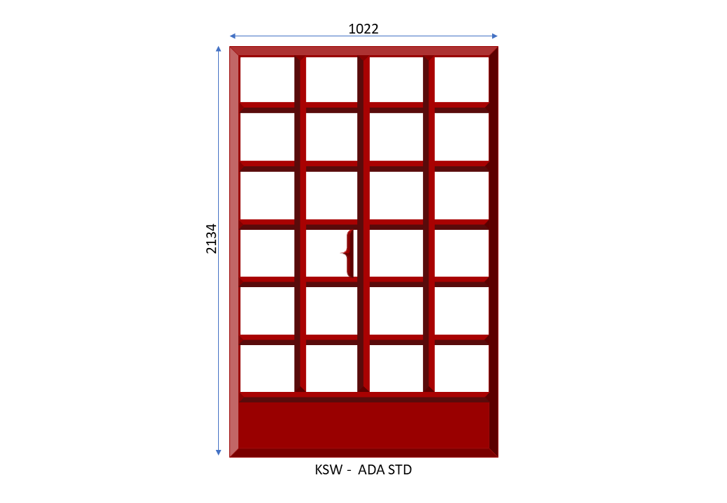 Steel Double Hinge Cottage Pane Door 1022 x 2134