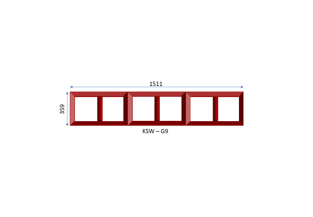 Steel Cottage Pane Fixed Window 1511 x 359