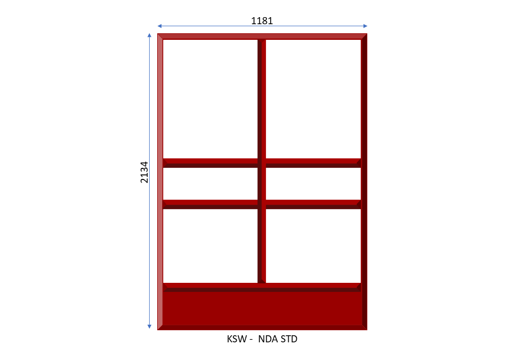 Steel Fixed Side Light 1022 x 2134