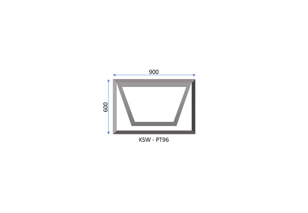 Aluminium PT96 One Vent Window 900 x 600